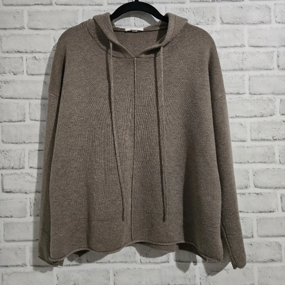 Nap Heverly Wool Hoodie Dark Oatmeal‎ size S